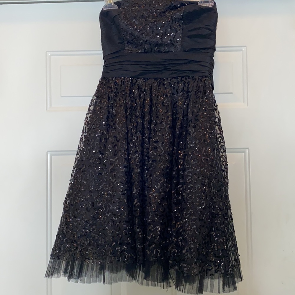 Betsy Johnson Strapless Sequin Dress